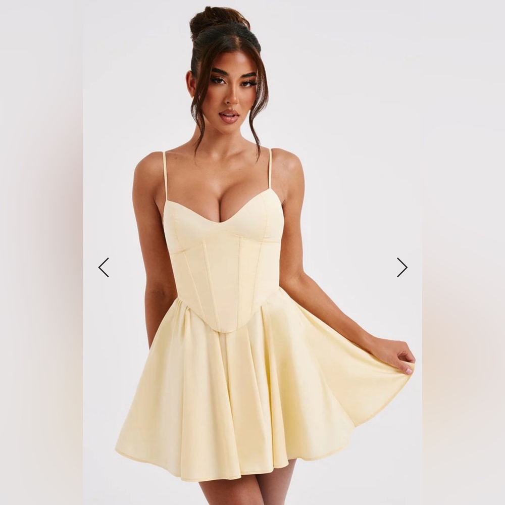 Babyboo Analeigh Mini Dress - Lemon